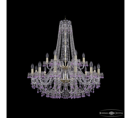 Подвесная люстра Bohemia Ivele Crystal 1410/12+6/300/h-95/2d G V7010 Подвесная люстра Bohemia Ivele Crystal 1410/12+6/300/h-95/2d G V7010