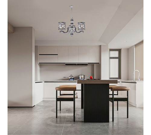 Подвесная люстра Arte Milano Florentia-4957 304957/3 Bk/Ni Подвесная люстра Arte Milano Florentia-4957 304957/3 Bk/Ni