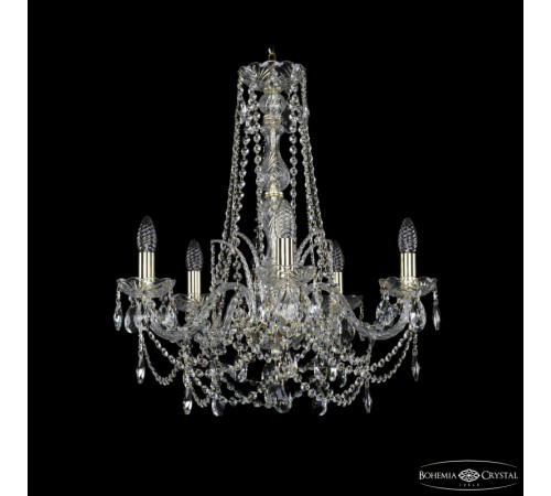 Подвесная люстра Bohemia Ivele Crystal 1411/5/195/h-62 G Подвесная люстра Bohemia Ivele Crystal 1411/5/195/h-62 G