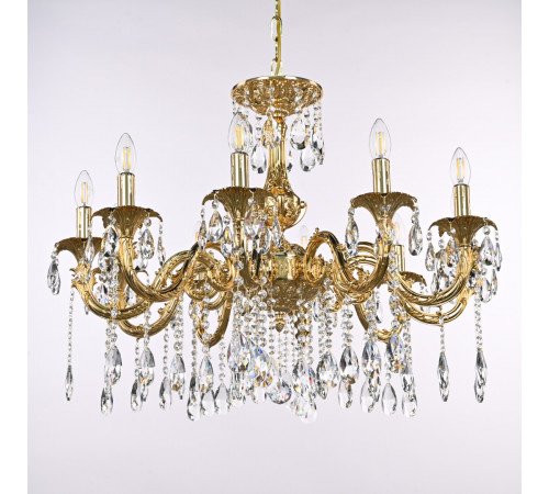 Подвесная люстра Bohemia Ivele Crystal AL79101/10/250 A G Подвесная люстра Bohemia Ivele Crystal AL79101/10/250 A G