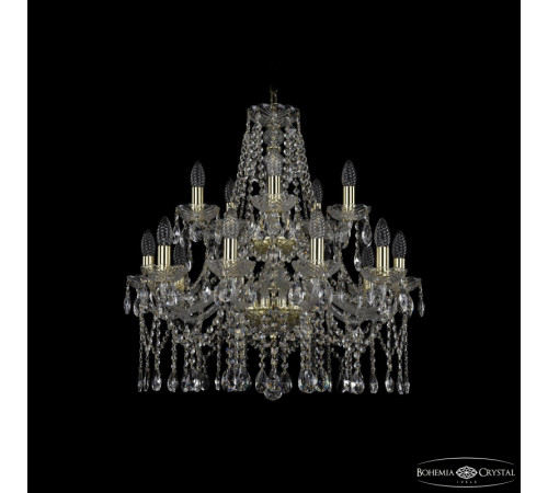 Подвесная люстра Bohemia Ivele Crystal 1413/10+5/220/2d G Подвесная люстра Bohemia Ivele Crystal 1413/10+5/220/2d G