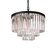 Подвесная люстра Delight Collection 1920s Odeon KR0387P-6 black/clear