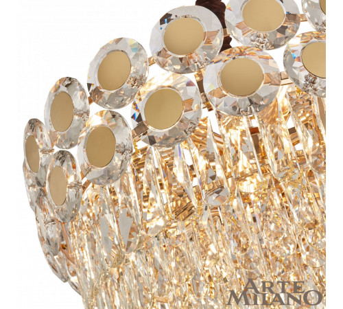 Подвесная люстра Arte Milano 97188.D550.H260.E14.12 G Подвесная люстра Arte Milano 97188.D550.H260.E14.12 G