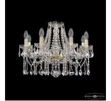 Подвесная люстра Bohemia Ivele Crystal 1413/8/200 G Leafs
