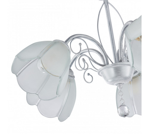 Подвесная люстра Arte Milano Amalfi 332656/5 WT+SL Подвесная люстра Arte Milano Amalfi 332656/5 WT+SL