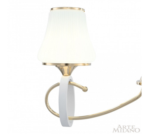 Подвесная люстра Arte Milano Florentia-2387 302387/3 Wh/Gd Подвесная люстра Arte Milano Florentia-2387 302387/3 Wh/Gd