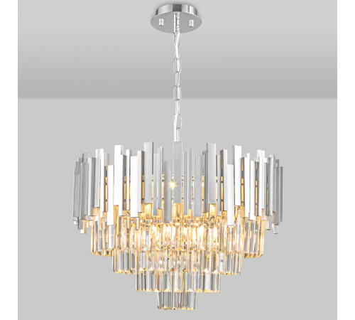 Подвесная люстра Natali Kovaltseva VERTIGO 81440/8C SILVER