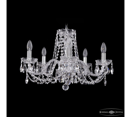 Подвесная люстра Bohemia Ivele Crystal 1402/5/195 Ni Подвесная люстра Bohemia Ivele Crystal 1402/5/195 Ni