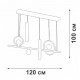 Подвесная люстра Vitaluce V3095-0/5S