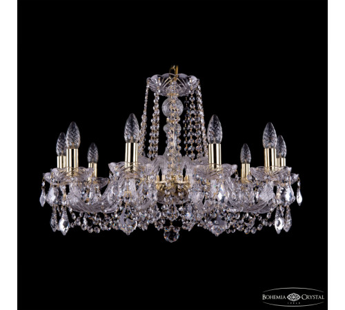 Подвесная люстра Bohemia Ivele Crystal 1402/10/240 G Leafs Подвесная люстра Bohemia Ivele Crystal 1402/10/240 G Leafs