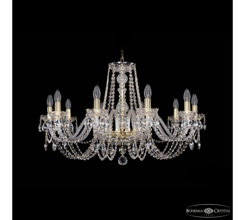 Подвесная люстра Bohemia Ivele Crystal 1402/10/300 G Подвесная люстра Bohemia Ivele Crystal 1402/10/300 G