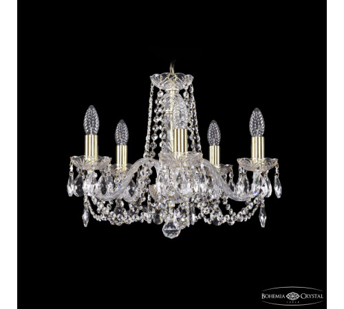 Подвесная люстра Bohemia Ivele Crystal 1402/5/160 G Подвесная люстра Bohemia Ivele Crystal 1402/5/160 G
