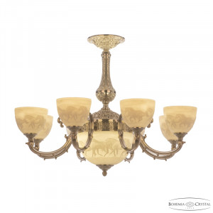 Подвесная люстра Bohemia Ivele Crystal Verona 72109P/8/210 Ni P1 U Horse