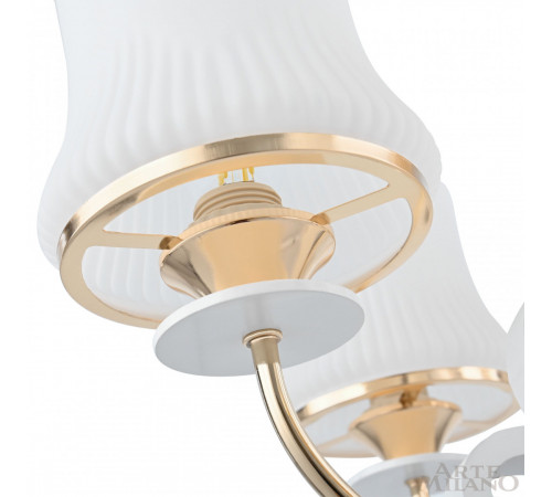 Подвесная люстра Arte Milano Florentia-1097 301097/6 Wh/Gd Подвесная люстра Arte Milano Florentia-1097 301097/6 Wh/Gd