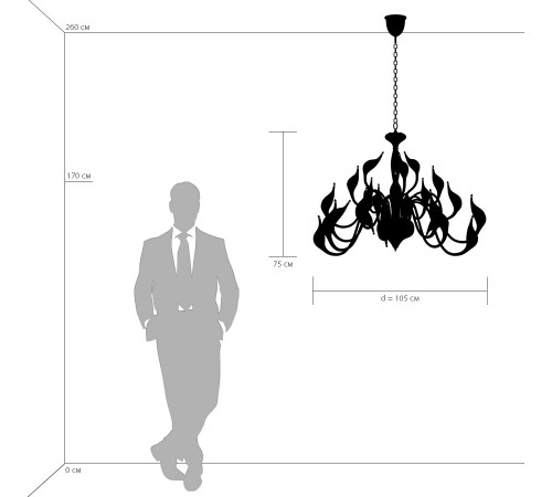 Подвесная люстра Lightstar Cigno Collo 751242 Подвесная люстра Lightstar Cigno Collo 751242