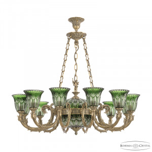 Подвесная люстра Bohemia Ivele Crystal Florence 71009P/12/250 FP P2 U Clear-Green/H-1I FA5M