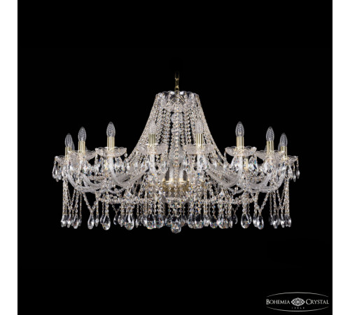 Подвесная люстра Bohemia Ivele Crystal 1413/18/400 G Подвесная люстра Bohemia Ivele Crystal 1413/18/400 G