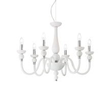 Подвесная люстра Ideal Lux Doge SP6 Bianco 113678