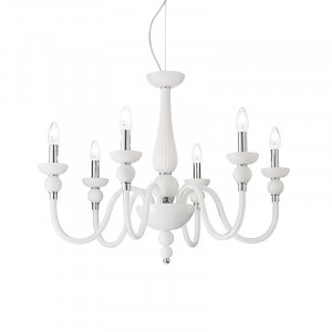 Подвесная люстра Ideal Lux Doge SP6 Bianco 113678