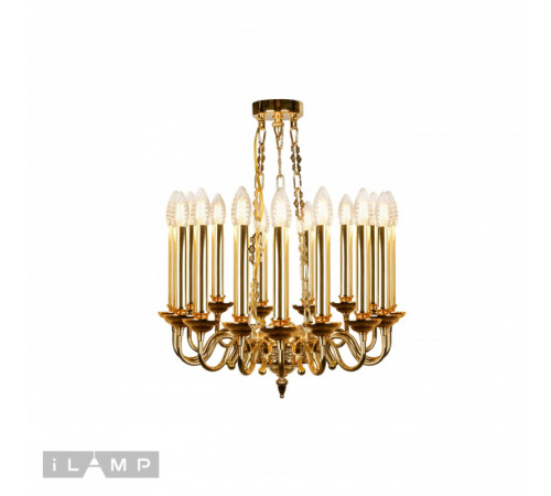 Подвесная люстра iLamp Louvre MD8551-15 GD Подвесная люстра iLamp Louvre MD8551-15 GD