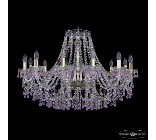 Подвесная люстра Bohemia Ivele Crystal 1410/12/300 G V7010 Подвесная люстра Bohemia Ivele Crystal 1410/12/300 G V7010