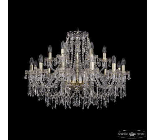Подвесная люстра Bohemia Ivele Crystal 1403/12+6/300 G Подвесная люстра Bohemia Ivele Crystal 1403/12+6/300 G