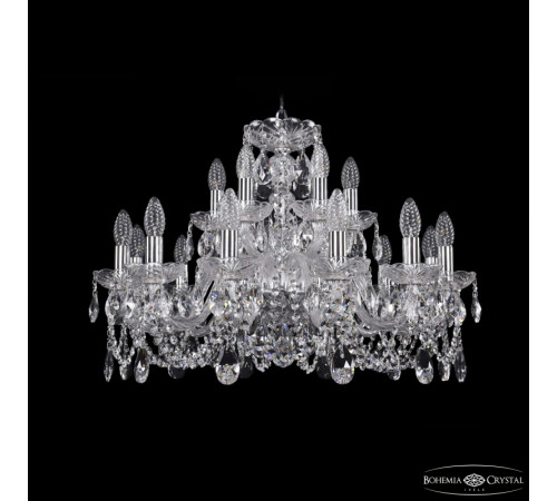 Подвесная люстра Bohemia Ivele Crystal 1402/12+6/240 Ni Подвесная люстра Bohemia Ivele Crystal 1402/12+6/240 Ni