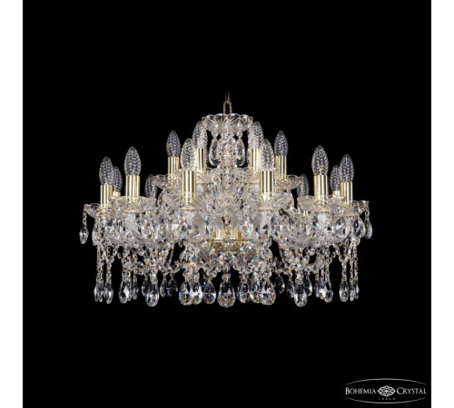 Подвесная люстра Bohemia Ivele Crystal 1413/12+6/220 G Подвесная люстра Bohemia Ivele Crystal 1413/12+6/220 G