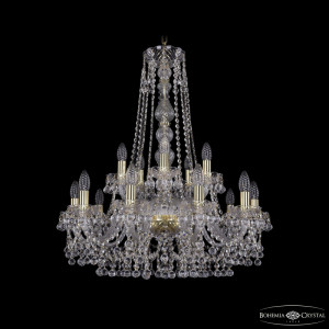 Подвесная люстра Bohemia Ivele Crystal 1409/10+5/240/h-77 G