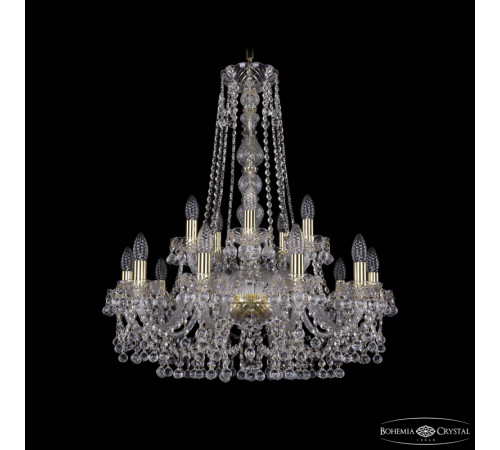 Подвесная люстра Bohemia Ivele Crystal 1409/10+5/240/h-77 G