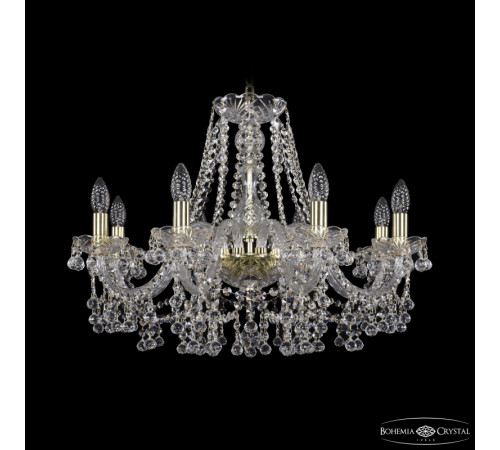 Подвесная люстра Bohemia Ivele Crystal 1409/8/240 G Подвесная люстра Bohemia Ivele Crystal 1409/8/240 G