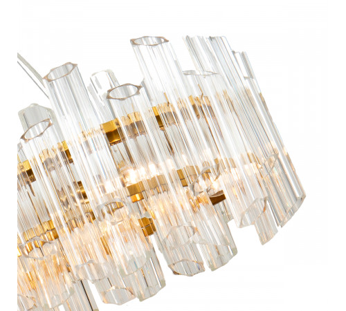 Подвесная люстра DeLight Collection Vittoria KG0769P-12L clear/ brass