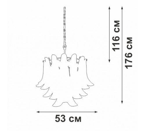 Подвесная люстра Vitaluce V5860-8/6 Подвесная люстра Vitaluce V5860-8/6