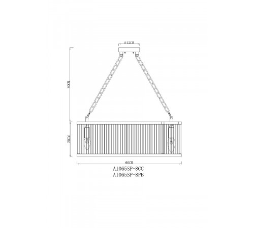 Подвесная люстра Arte Lamp Anetta A1065SP-8CC Подвесная люстра Arte Lamp Anetta A1065SP-8CC