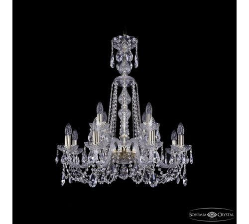 Подвесная люстра Bohemia Ivele Crystal 1402/8+4/240/XL-77 G Подвесная люстра Bohemia Ivele Crystal 1402/8+4/240/XL-77 G