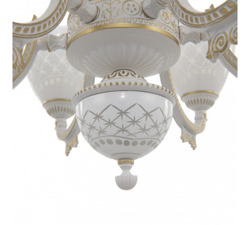 Подвесная люстра Arte Milano 343837/6 WT+G Подвесная люстра Arte Milano 343837/6 WT+G