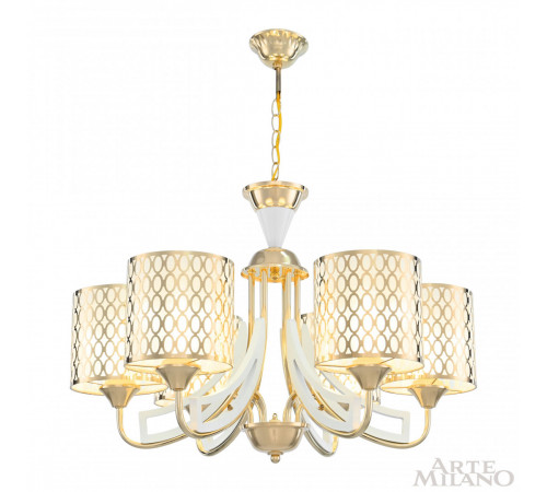 Подвесная люстра Arte Milano Florentia-3387 303387/6 Wh/Gd Подвесная люстра Arte Milano Florentia-3387 303387/6 Wh/Gd