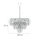 Подвесная люстра Arte Lamp Evelyn A4073LM-12PB