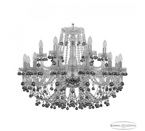 Подвесная люстра Bohemia Ivele Crystal 1409/12+6/300 Ni K731 Подвесная люстра Bohemia Ivele Crystal 1409/12+6/300 Ni K731