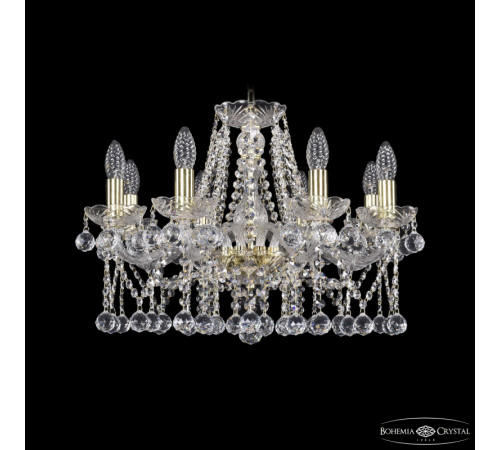 Подвесная люстра Bohemia Ivele Crystal 1413/8/200 G Balls Подвесная люстра Bohemia Ivele Crystal 1413/8/200 G Balls