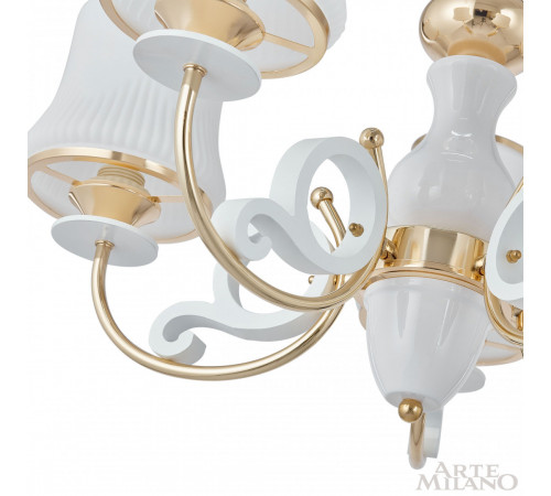 Подвесная люстра Arte Milano Florentia-1097 301097/5 Wh/Gd