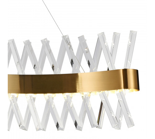 Подвесная люстра Natali Kovaltseva Halos LED LAMPS 81357 GOLD SATIN