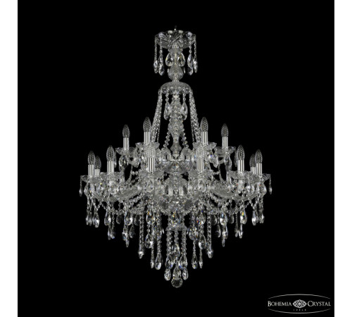 Подвесная люстра Bohemia Ivele Crystal 1415/12+6/300/XL-114/2d Ni Подвесная люстра Bohemia Ivele Crystal 1415/12+6/300/XL-114/2d Ni