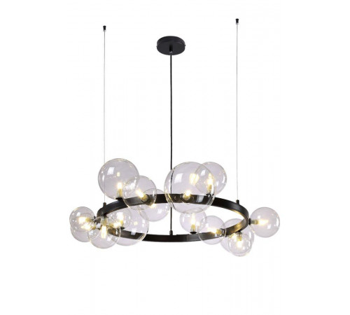 Подвесная люстра Crystal Lux Agata SP15 V2 Black/Transparente Подвесная люстра Crystal Lux Agata SP15 V2 Black/Transparente