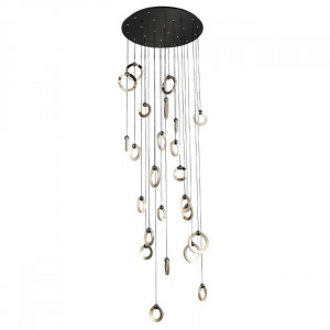 Подвесная люстра Lumien Hall Livin LH8028/24P-BK-SGD-PBK