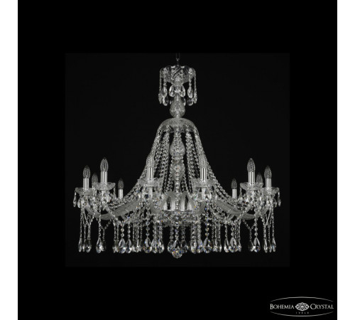 Подвесная люстра Bohemia Ivele Crystal 1413/12/360/XL-100 Ni Подвесная люстра Bohemia Ivele Crystal 1413/12/360/XL-100 Ni