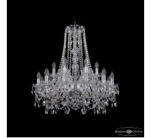 Подвесная люстра Bohemia Ivele Crystal 1411/12+6/240/h-80 Ni