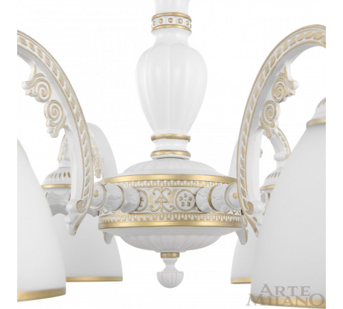 Подвесная люстра Arte Milano 340837/6 WT+G Подвесная люстра Arte Milano 340837/6 WT+G