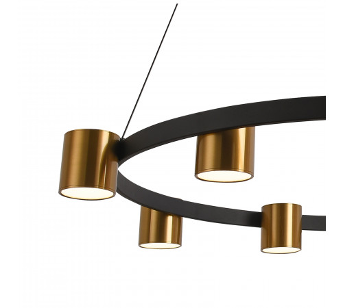 Подвесная люстра Natali Kovaltseva LED LAMPS 81129/7C BRASS BLACK Подвесная люстра Natali Kovaltseva LED LAMPS 81129/7C BRASS BLACK