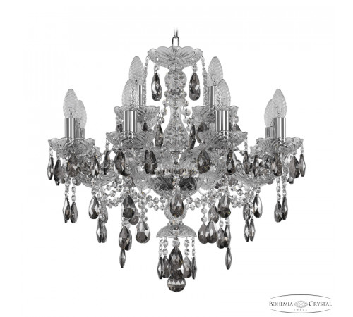 Подвесная люстра Bohemia Ivele Crystal 1415/8+4/200 Ni K731 Подвесная люстра Bohemia Ivele Crystal 1415/8+4/200 Ni K731